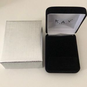 Empty jewelry box and case
